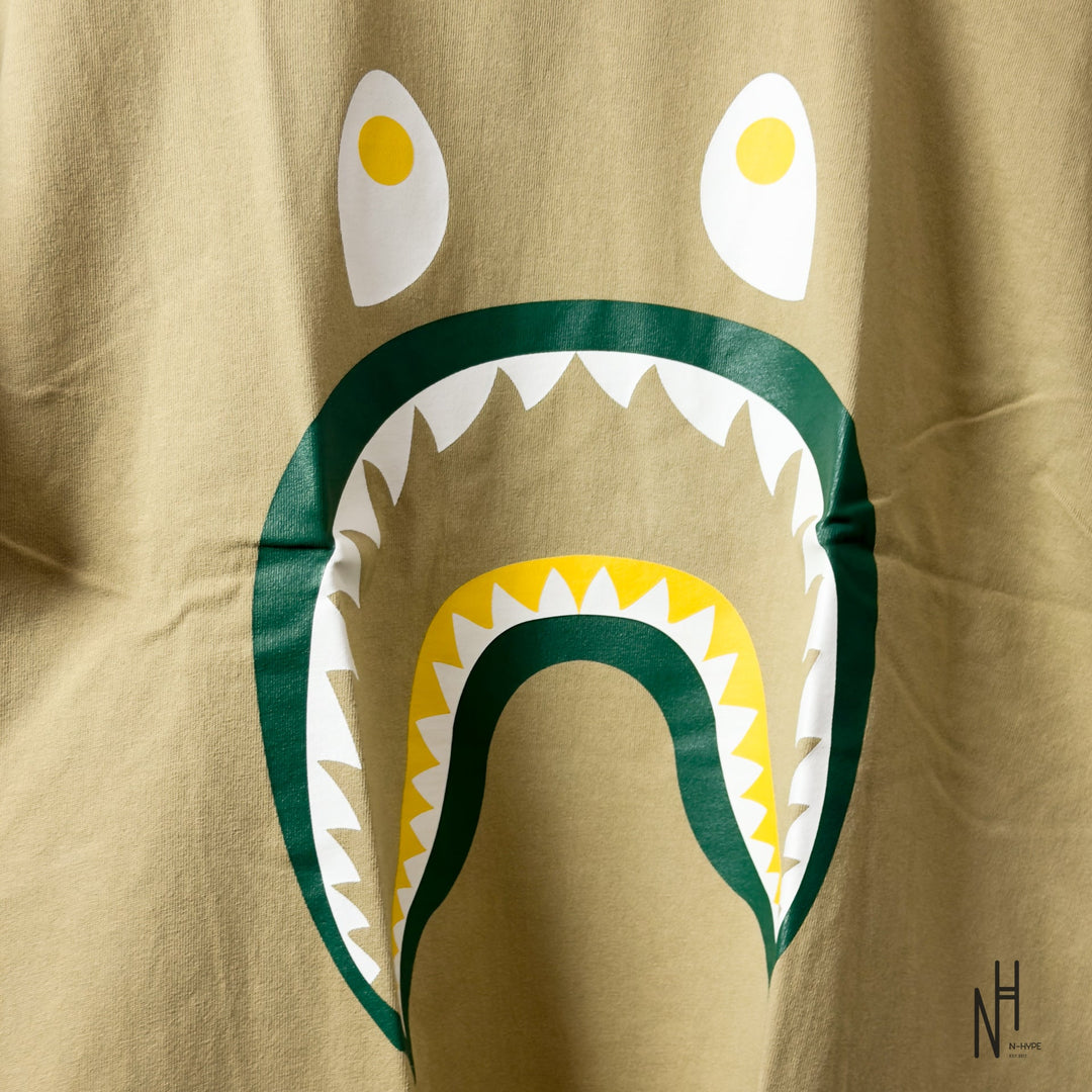BAPE Colors Shark PONR Tee Beige koszulka męska N-Hype