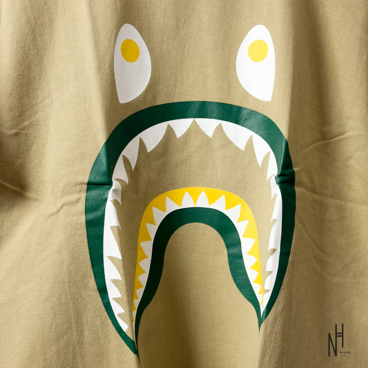 BAPE Colors Shark PONR Tee Beige koszulka męska N-Hype