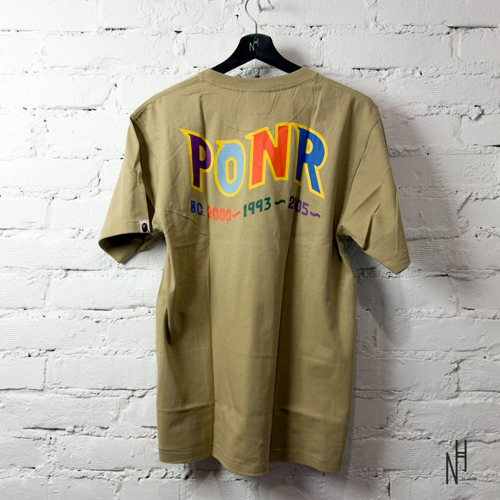 BAPE Colors Shark PONR Tee Beige koszulka męska N-Hype