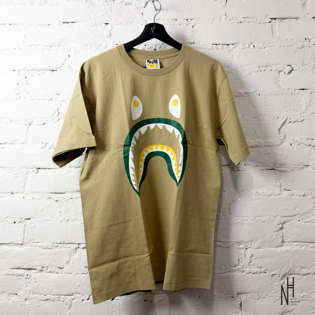 BAPE Colors Shark PONR Tee Beige koszulka męska N-Hype