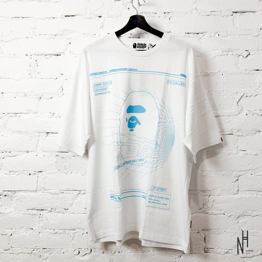 BAPE Cyber Bathing Ape Relaxed Fit Tee White koszulka męska N-Hype