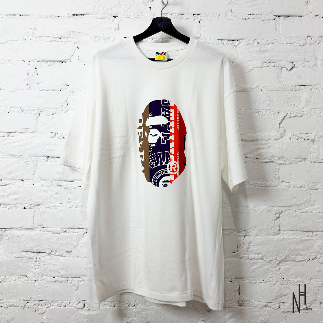BAPE Fans Scarf Ape Head Tee White koszulka męska N-Hype
