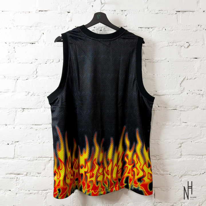 BAPE Flame Mesh Vest Black N-Hype koszulka streetwear czarna