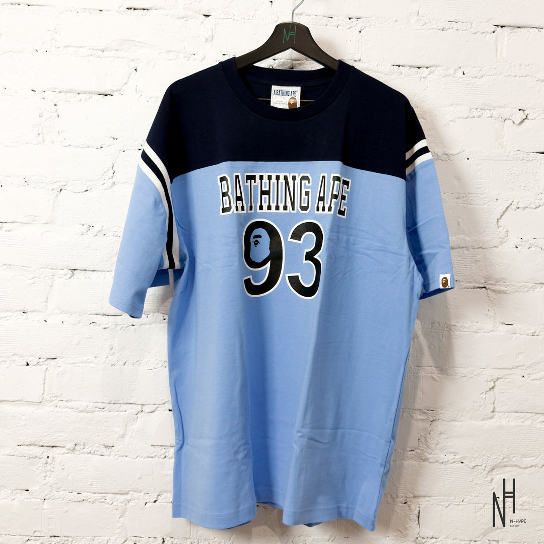 BAPE Football Relaxed Fit Tee Blue koszulka męska N-Hype