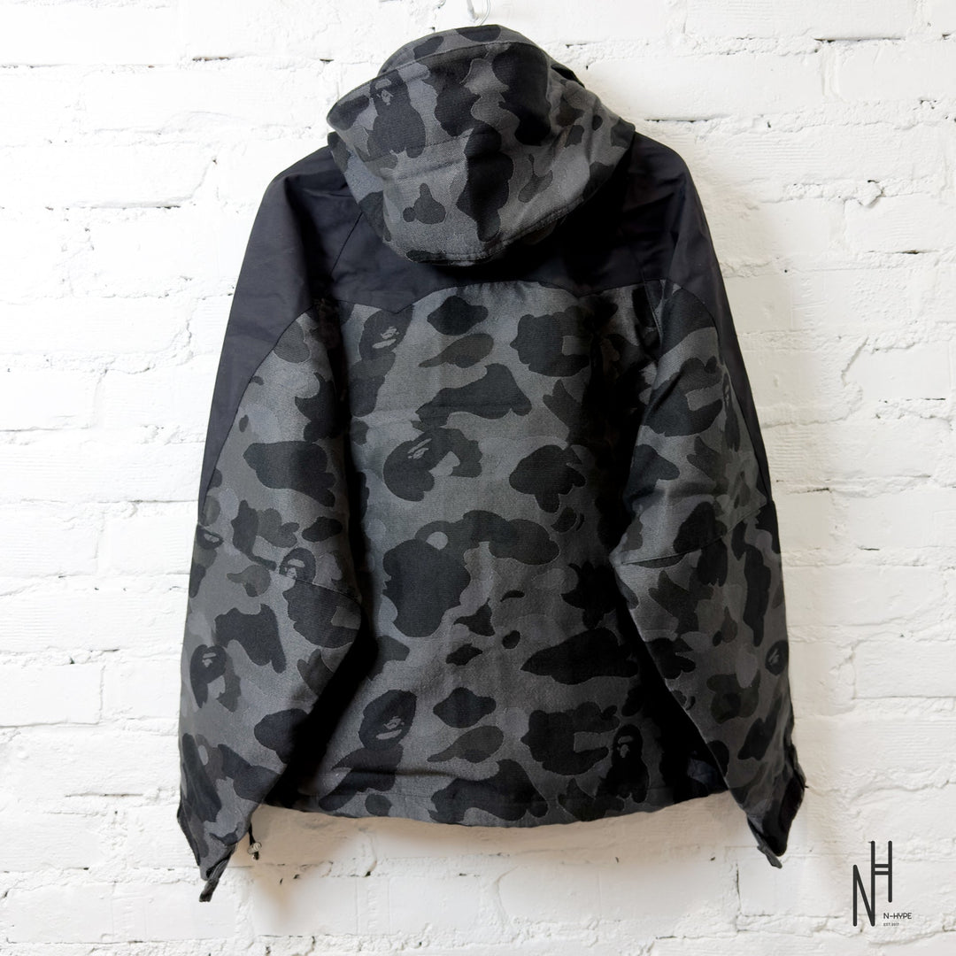 Bape Jacquard Snowboard Jacket Black N-Hype streetwear jacket