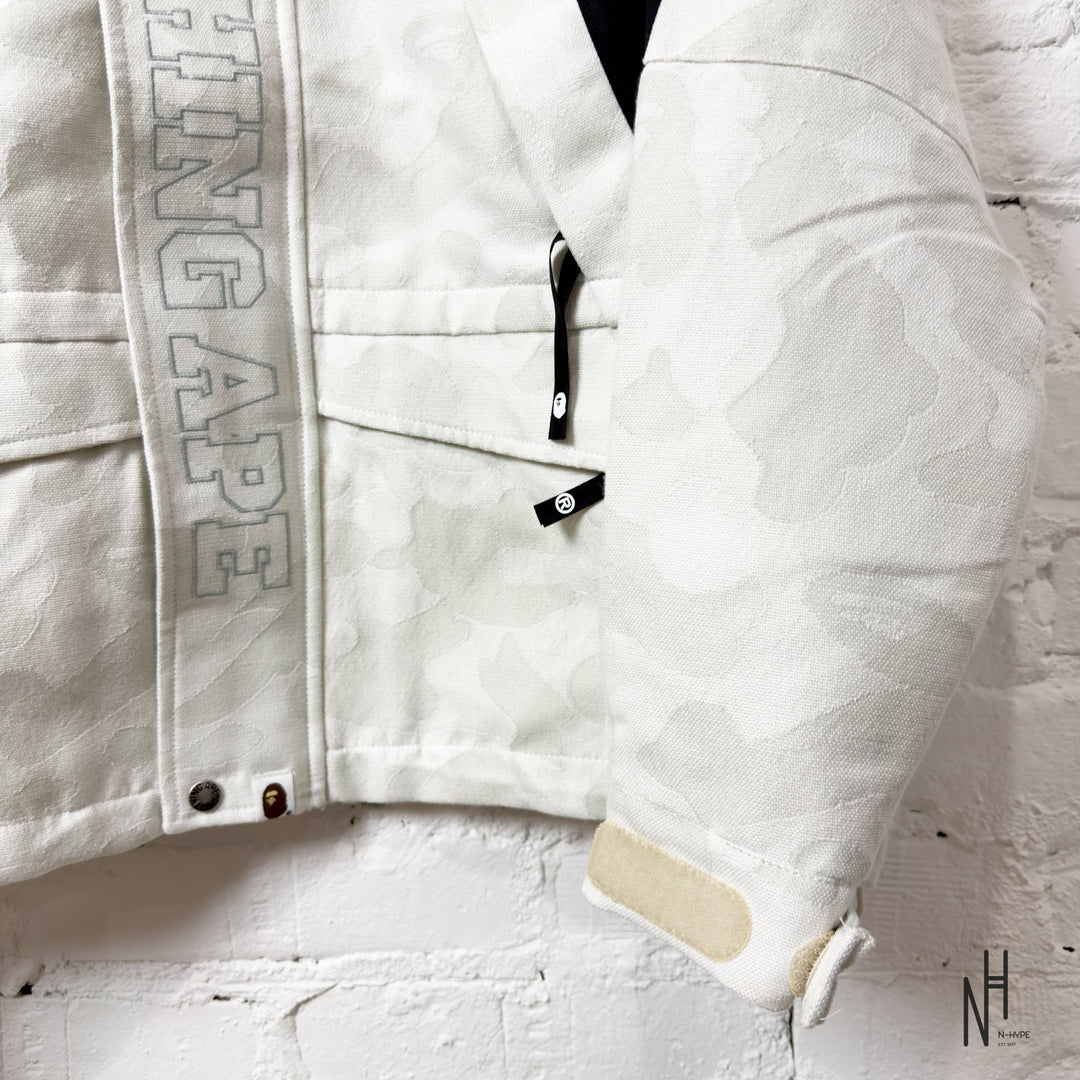 Bape Jacquard Snowboard Jacket Gray N-Hype Streetwear Jacket