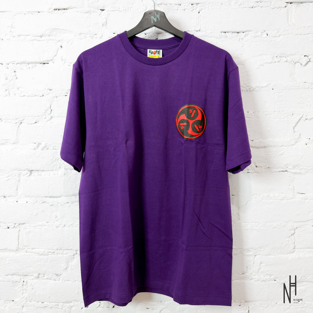 BAPE Japan Culture Mitsudomoe Tee Purple koszulka streetwear N-Hype