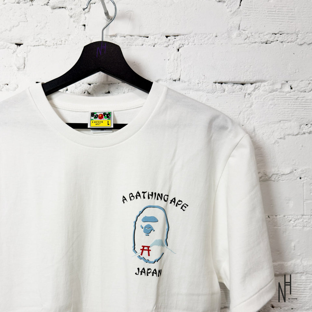 Bape Japan Exclusive Japan Souvenir Tee White Blue koszulka męska N-Hype