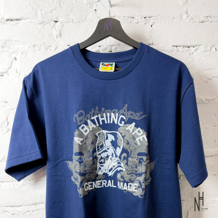 BAPE Japanese Tattoo On General Tee Navy koszulka męska N-Hype