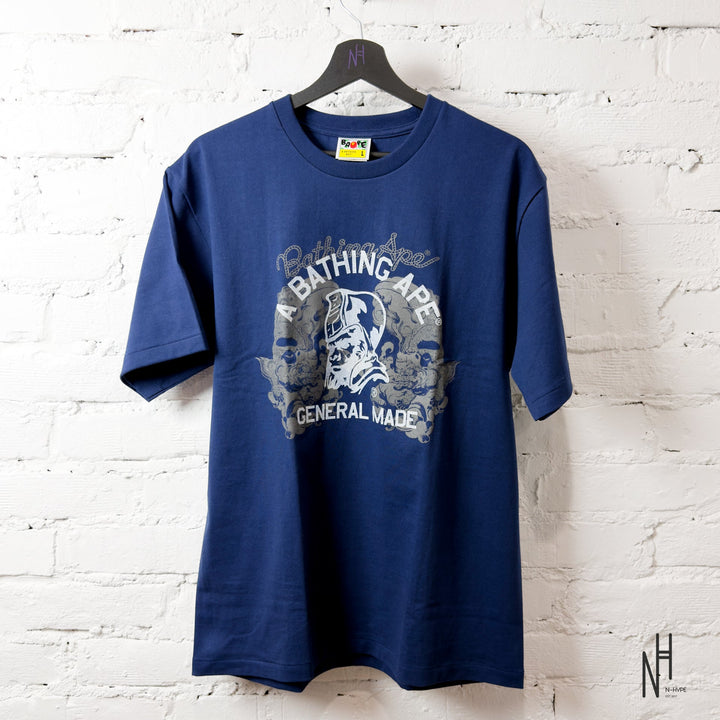 BAPE Japanese Tattoo On General Tee Navy koszulka męska N-Hype.