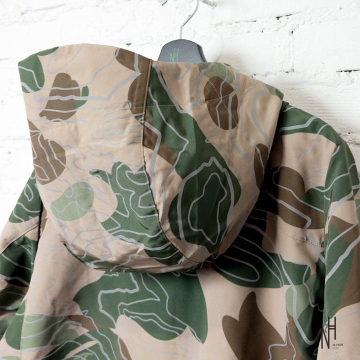 BAPE Layered Line Camo Shell Jacket Beige N-Hype streetwear kurtka militarna beige.