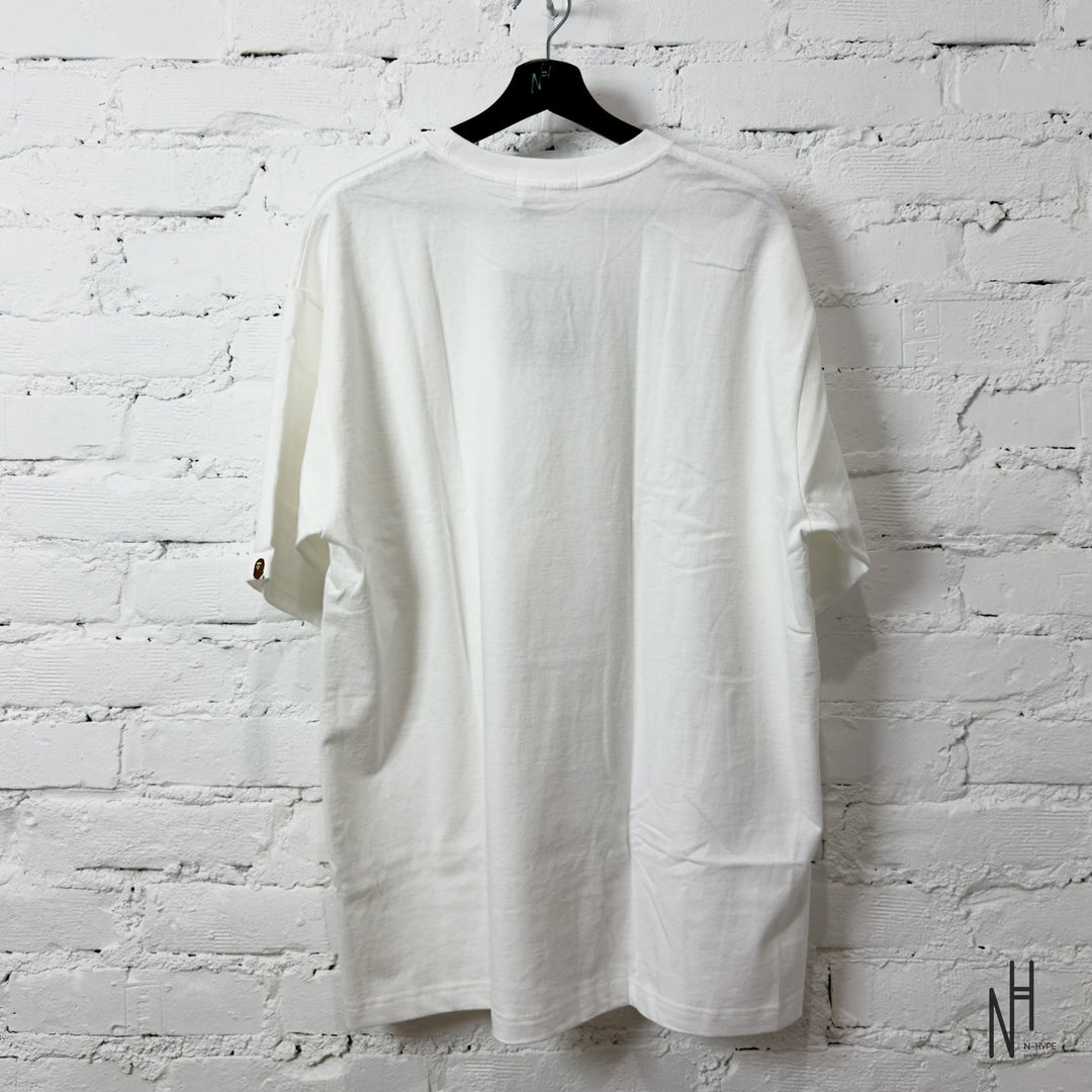 BAPE Logo One Point Relaxed Fit Tee White koszulka męska N-Hype