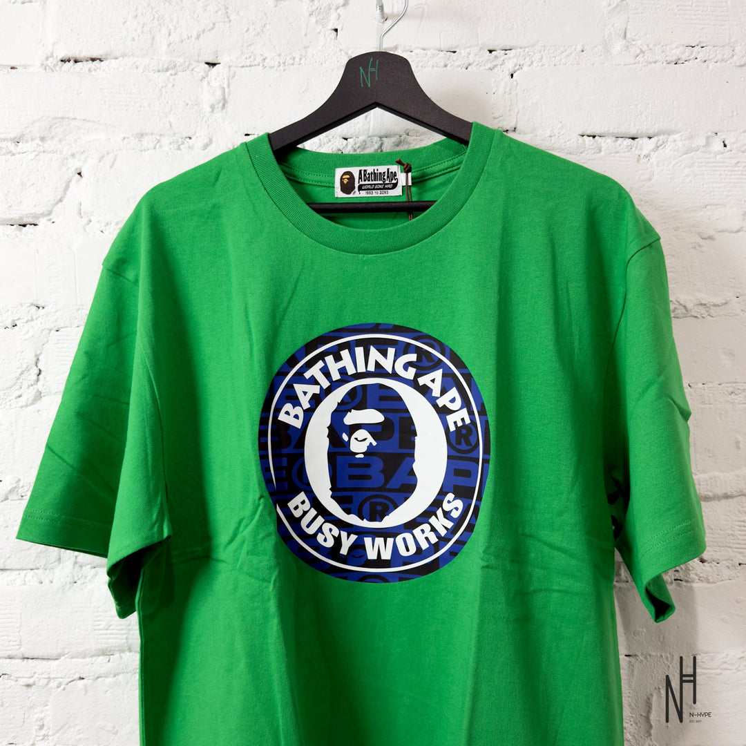 BAPE Luxsport Pattern Busy Works Tee Green koszulka męska N-Hype