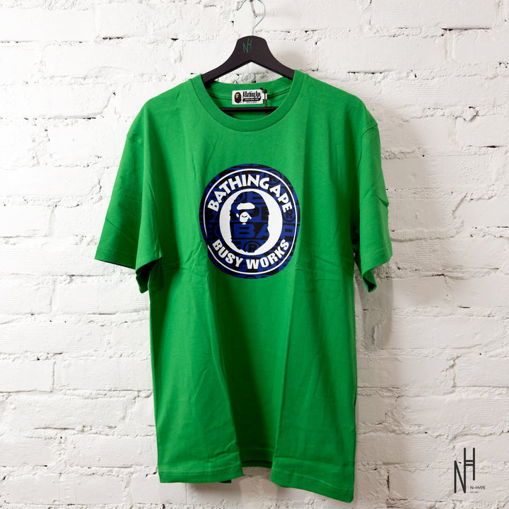 BAPE Luxsport Pattern Busy Works Tee Green koszulka męska N-Hype, zielona