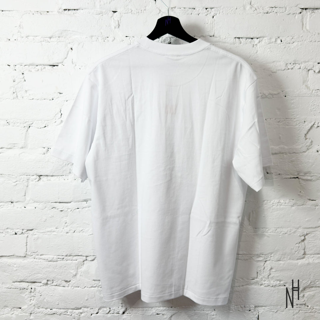 BAPE Multi Logo Ape Head Relaxed Fit Tee White N-Hype koszulka męska streetwear.