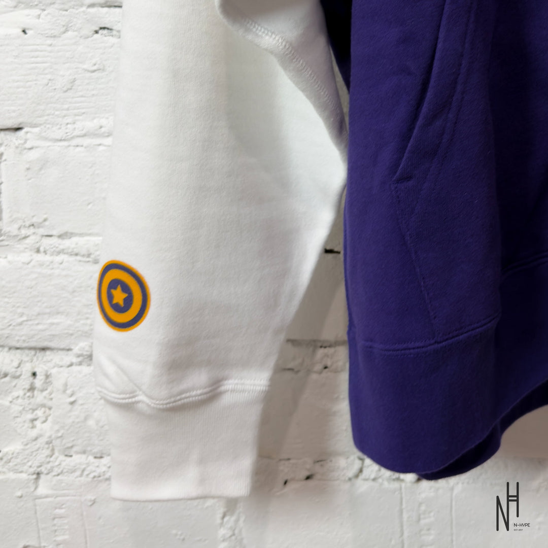 Bape Shark Full Zip Hoodie US Mens Navy N-Hype fashion brand sweatshirt coat casual outfit.