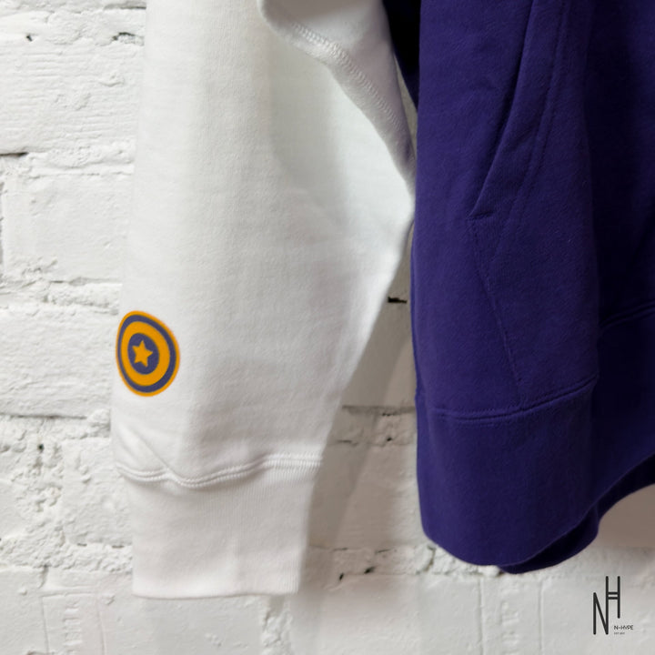 Bape Shark Full Zip Hoodie US Mens Navy N-Hype fashion brand sweatshirt coat casual outfit.