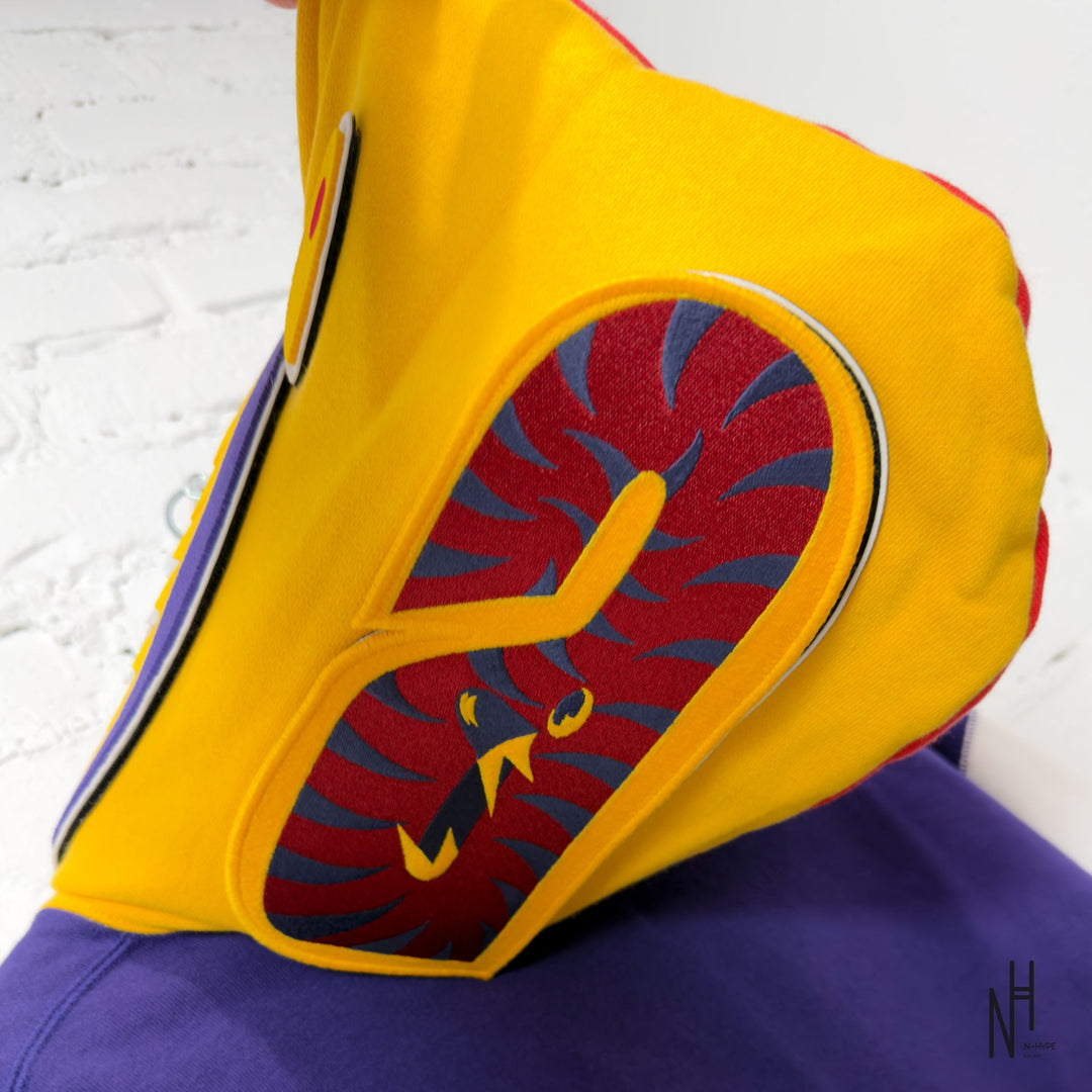 Bape Shark Full Zip Hoodie US Mens Navy N-Hype sweatshirt z zamkiem na całej długości męska