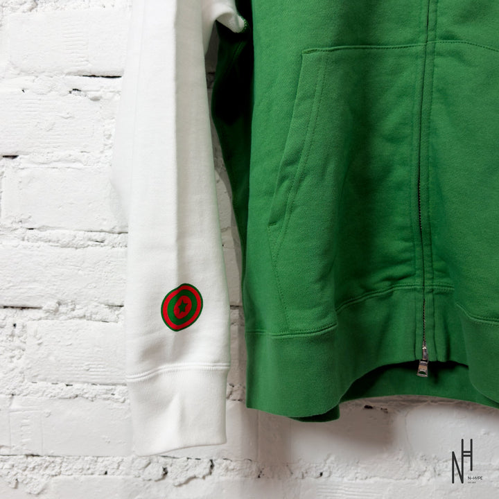 BAPE Shark Full Zip Italy Hoodie zielony N-Hype.
