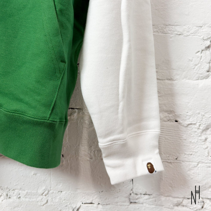 BAPE Shark Full Zip Italy Hoodie Green N-Hype streetwear fashion sweatshirt.