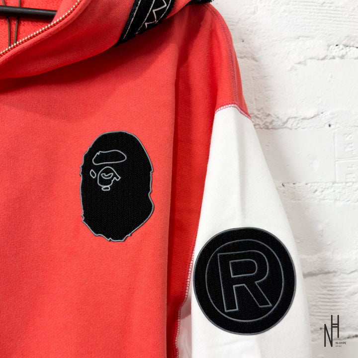 BAPE Shark Full Zip Japan Hoodie Red N-Hype streetwear hoodie.