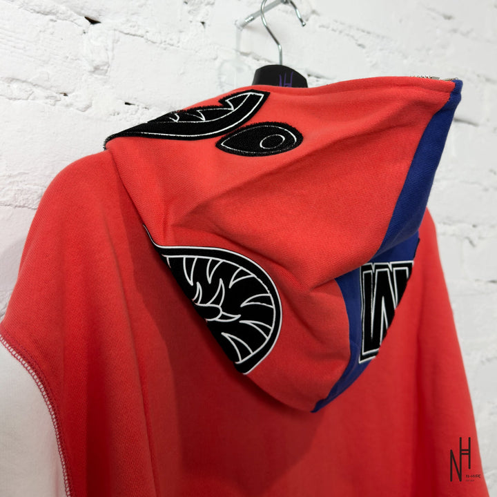 BAPE Shark Full Zip Japan Hoodie Red męska N-Hype