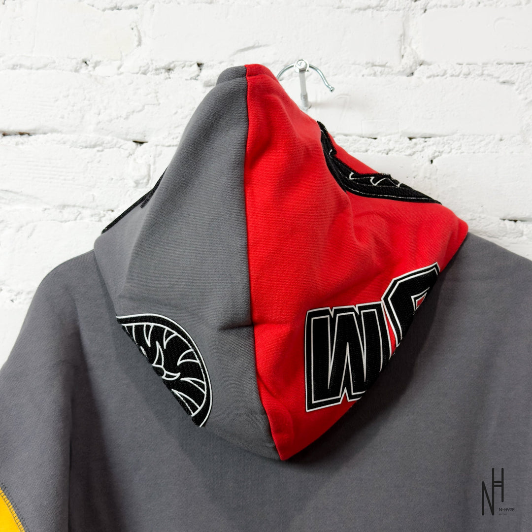BAPE Shark Full Zip Malaysia Hoodie Gray N-Hype streetwear hoodie szara