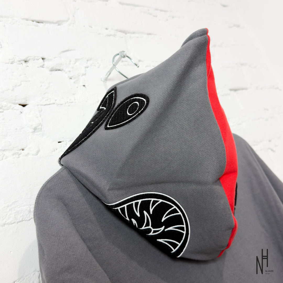 BAPE Shark Full Zip Malaysia Hoodie szara N-Hype