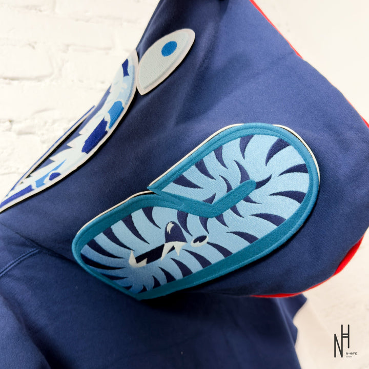 BAPE Shark Full Zip UK Hoodie Red - zdjęcie 8 - N-Hype