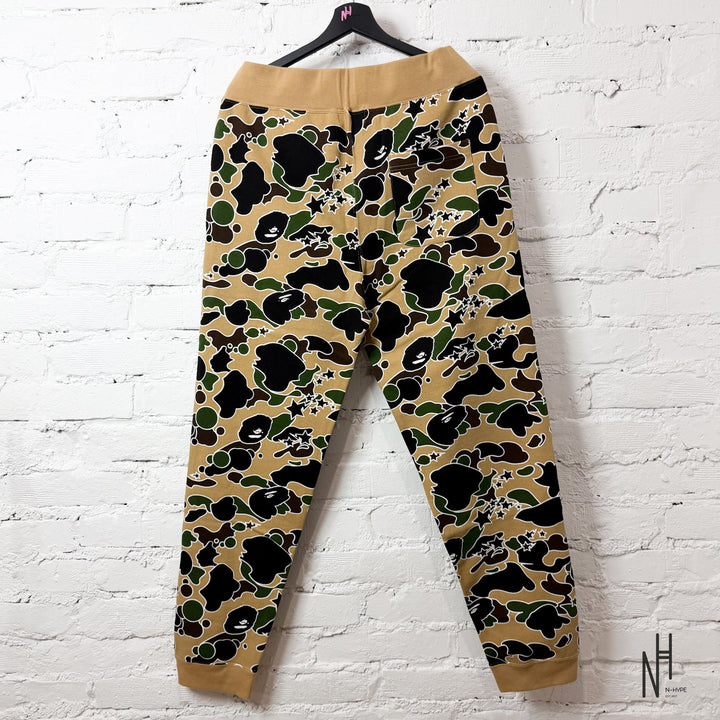 BAPE Sta Camo Sweatpants Yellow spodnie męskie streetwear N-Hype