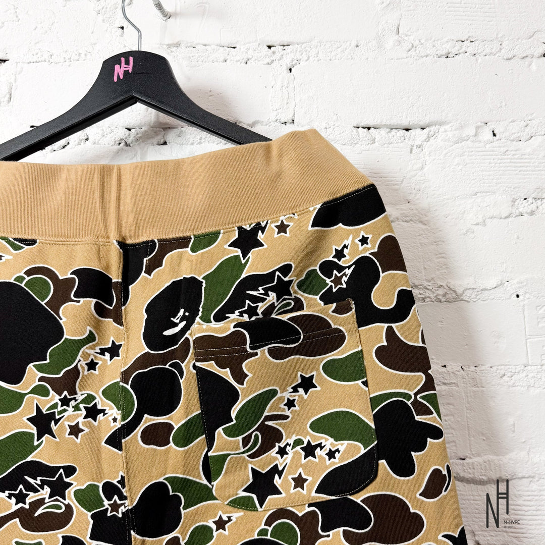 BAPE Sta Camo Sweatpants Yellow męskie N-Hype streetwear joggers