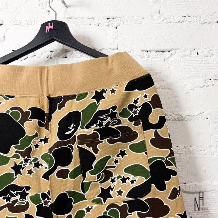 BAPE Sta Camo Sweatpants Yellow męskie N-Hype streetwear joggers