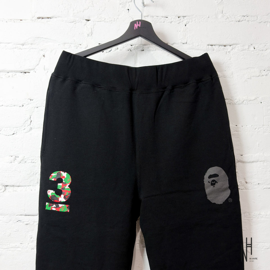 BAPE Store Anniv Sweatpants Black N-Hype streetwear joggers iconic design trendsetter style