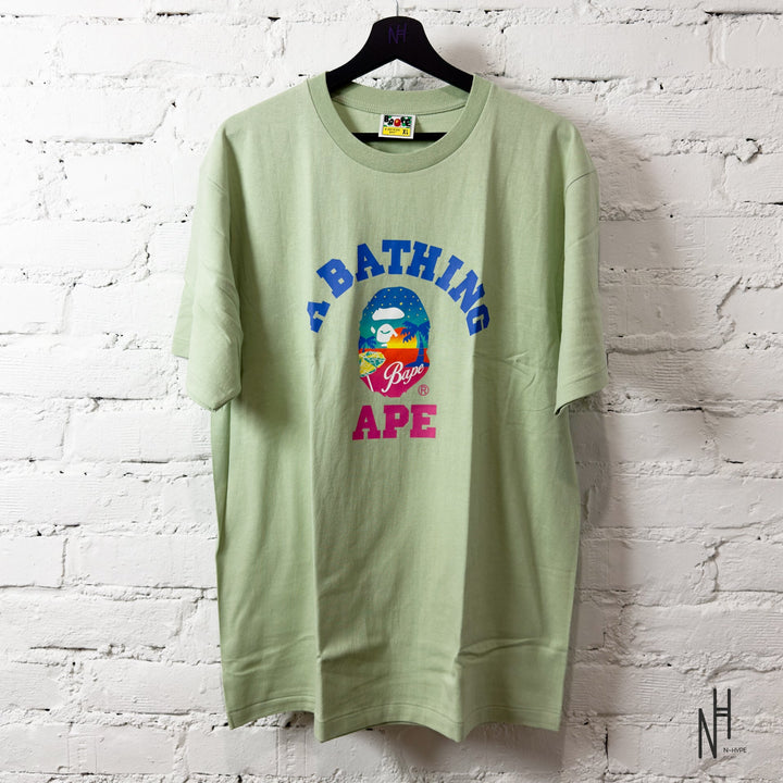 BAPE Sunset Beach Tee Green - N-Hype
