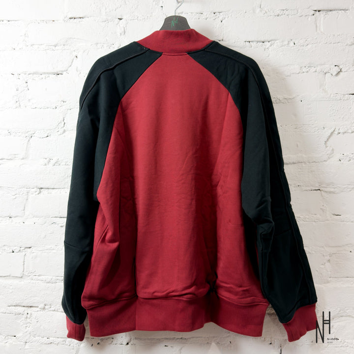 BAPE Sweat Varsity Jacket Burgundy N-Hype streetwear jacket sweatshirt trendy fashion burgundy color