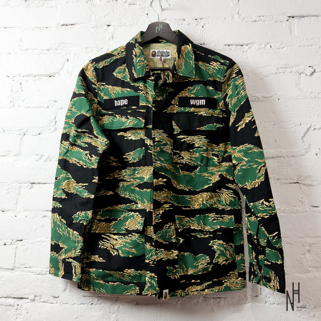 BAPE Tiger Camo Shirt Military Green koszulka męska N-Hype