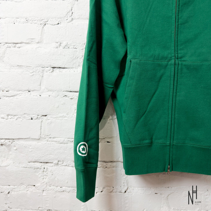 BAPE Tiger Full Zip Hoodie zielona N-Hype streetwear hoodie.