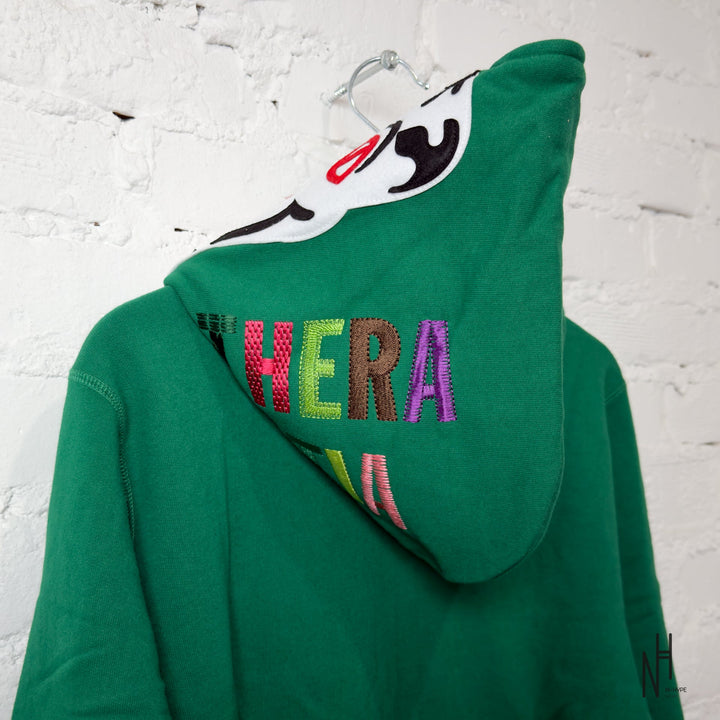 N-Hype BAPE Tiger Full Zip Hoodie FW23 Green Hoodie Streetwear Fashion