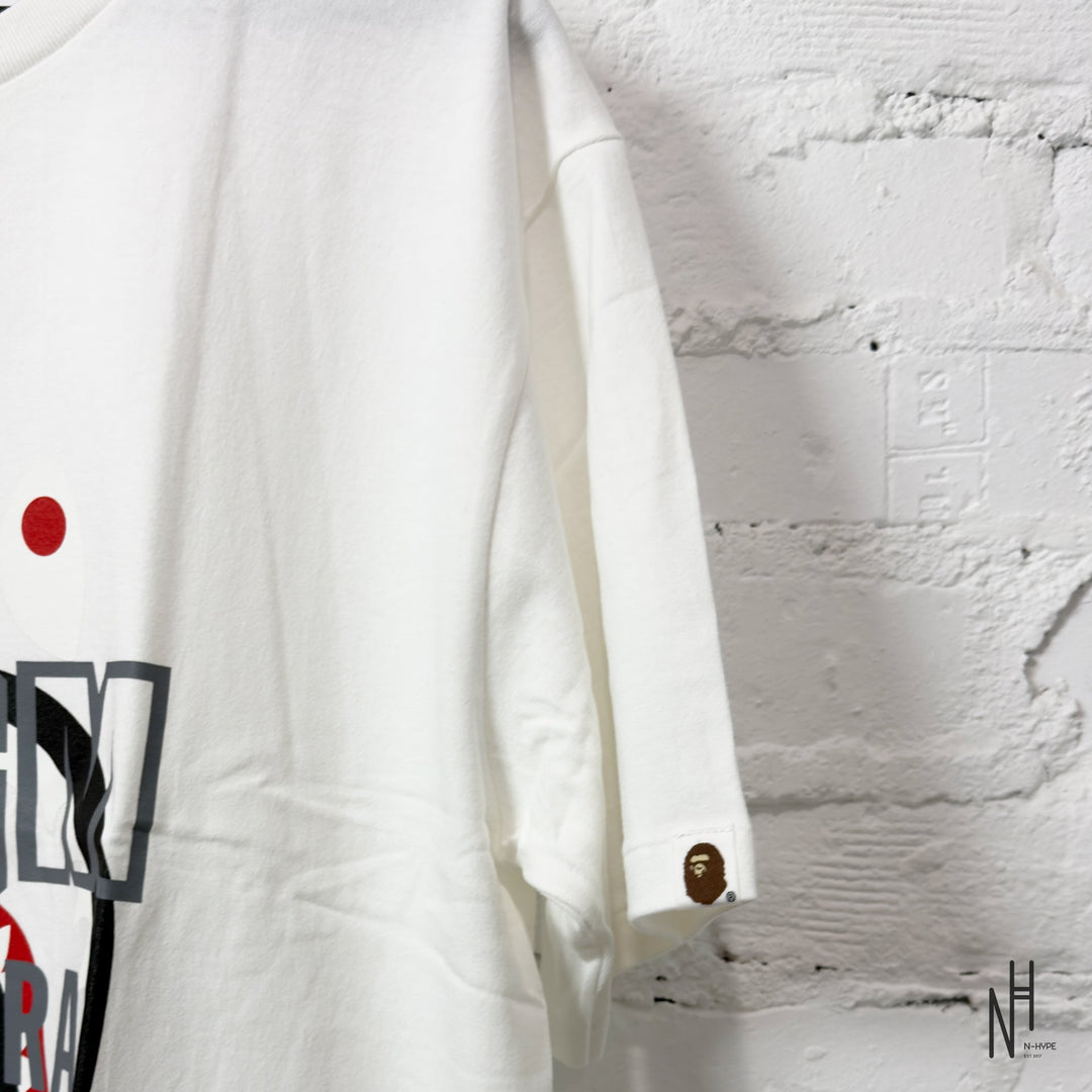 BAPE Tiger Shark Tee White koszulka męska N-Hype biało-niebieska