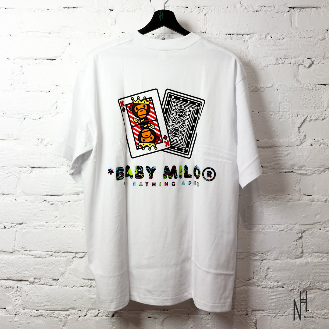 Bape x ComplexCon Baby Milo Las Vegas White Tee N-Hype koszulka biała z nadrukiem Baby Milo