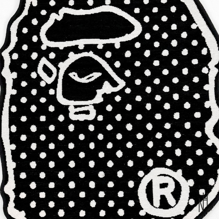 BAPE x Joshua Vides Ape Head Rug Black dywan N-Hype