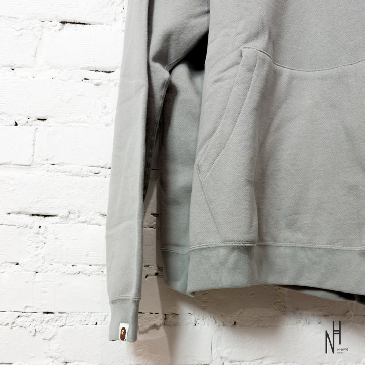 BAPE x Neighborhood Two Face Half Zip Pullover Hoodie szary N-Hype - męska bluza z kapturem.