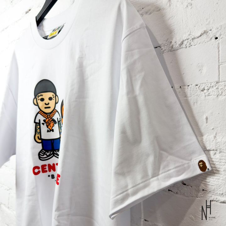 Bape x Spotify by Central Cee Baby Milo Relaxed White Tee N-Hype koszulka męska