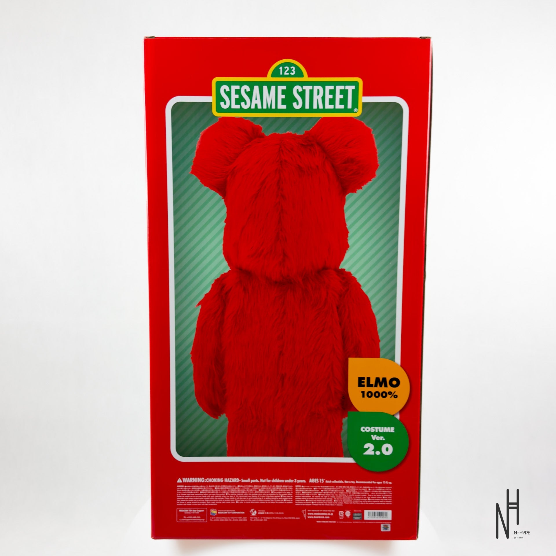 Bearbrick x Sesame Street Elmo Costume Ver. 2 1000% | N-Hype