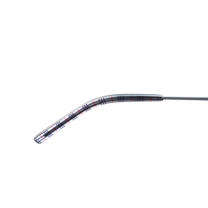 Burberry 00s Blue Silver Oval detal wzoru na zauszniku