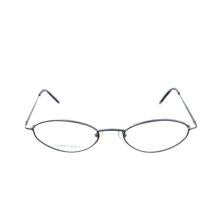 Burberry 00s Blue Silver Oval niebiesko srebrne owalne oprawki okularowe