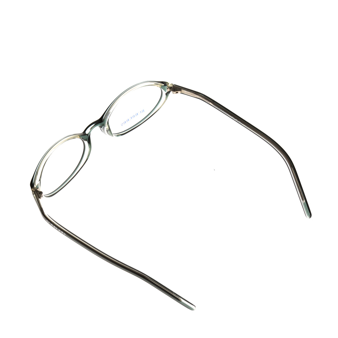 Burberry 90s Bottle Green Oval zielone owalne okulary widok z góry