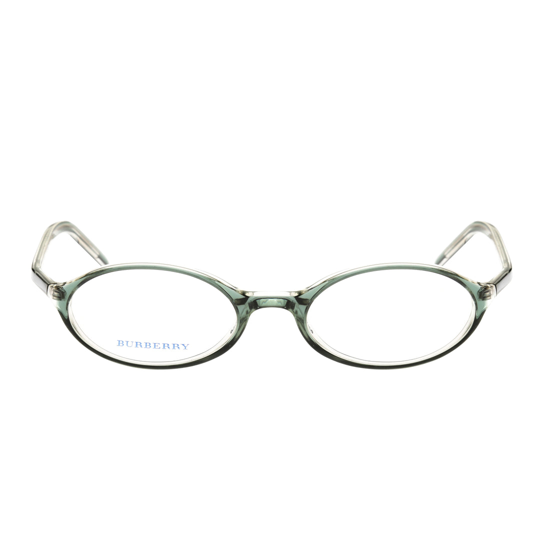 Burberry 90s Bottle Green Oval zielone owalne oprawki okularowe

