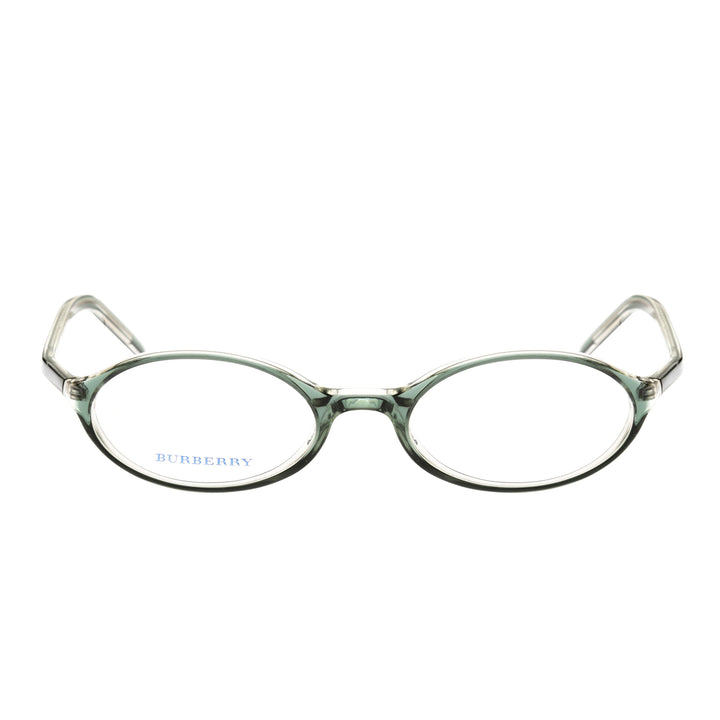 Burberry 90s Bottle Green Oval zielone owalne oprawki okularowe
