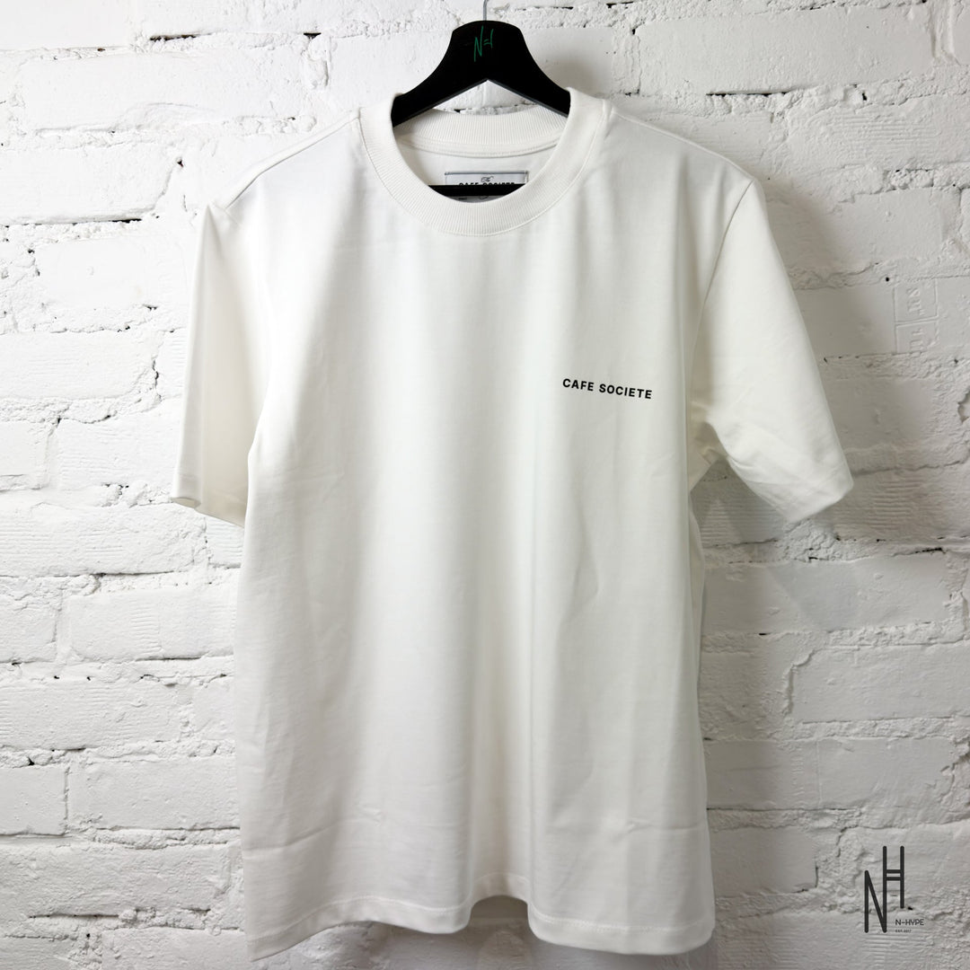 Cafe Societe T-shirt Chandalier biała koszulka męska N-Hype